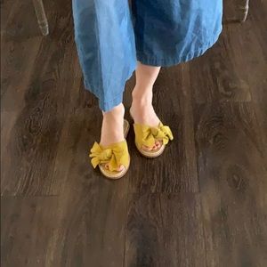 Caslon bow slide sandals